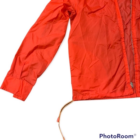 Vintage Single Stitch Men's Red Nylon Windbreaker Jacket by AMEREX Sport-Series - Picture 5 of 15